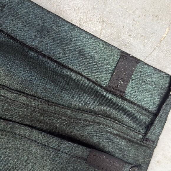 7 Jeans - Womens Size 29 - NWOT Green Metallic Jeans - Picture 6 of 7